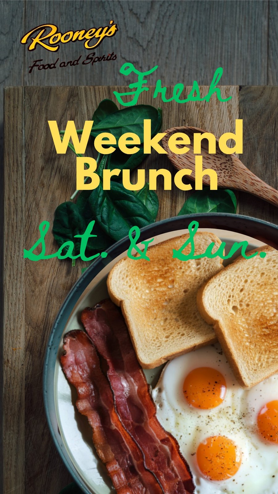 Fresh Weekend Brunch — Saturday & Sunday
