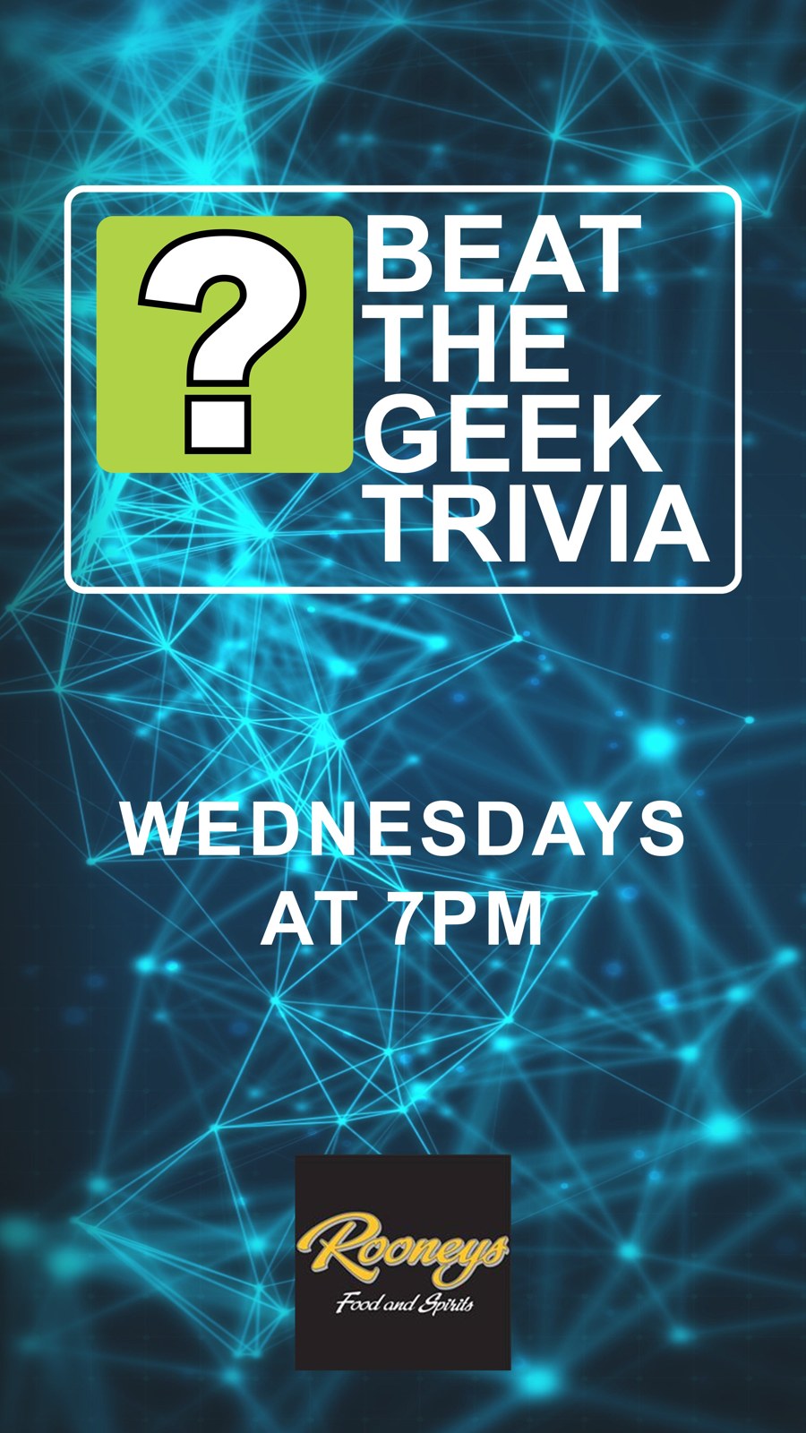 Beat the Geek Trivia — Wednesdays at 7 PM