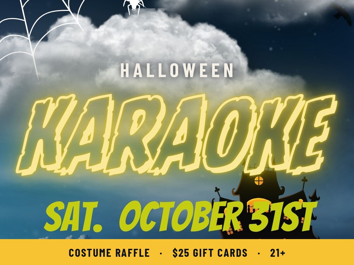 Halloween Karaoke at Rooneys Sports Bar in Woodinville, Saturday October 31 at 9:30 PM